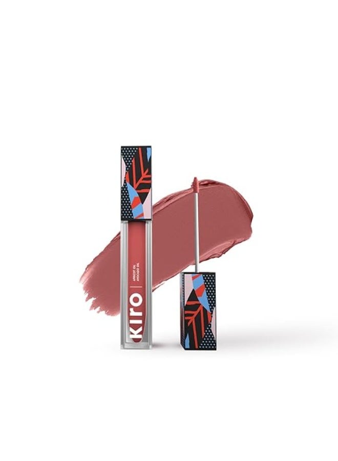 كيرو أحمر شفاه سائل غير لامع من كيرو، لون فينوس روز (وردي مرجاني)، 5 مل، مقاوم للانتقال، لون شفاه سائل، يدوم طويلاً، نباتي، خالٍ من البارابين، زيت الأفوكادو، أحمر شفاه غير سام للون غني - Image 1